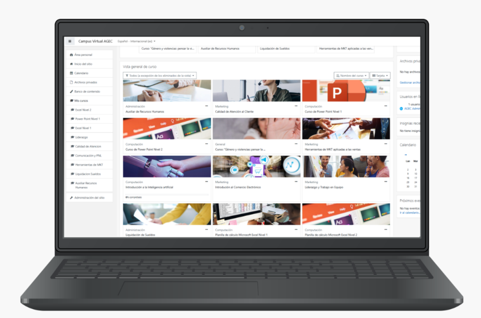 Inscripción cursos virtuales segunda etapa